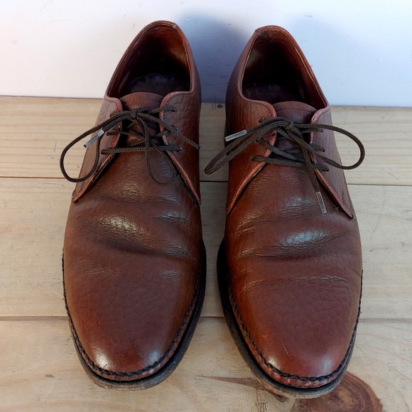 Vintage Dack's brown oxhide leather derby shoes women's size 8.5 (men's size 7) - Picture 10 of 15